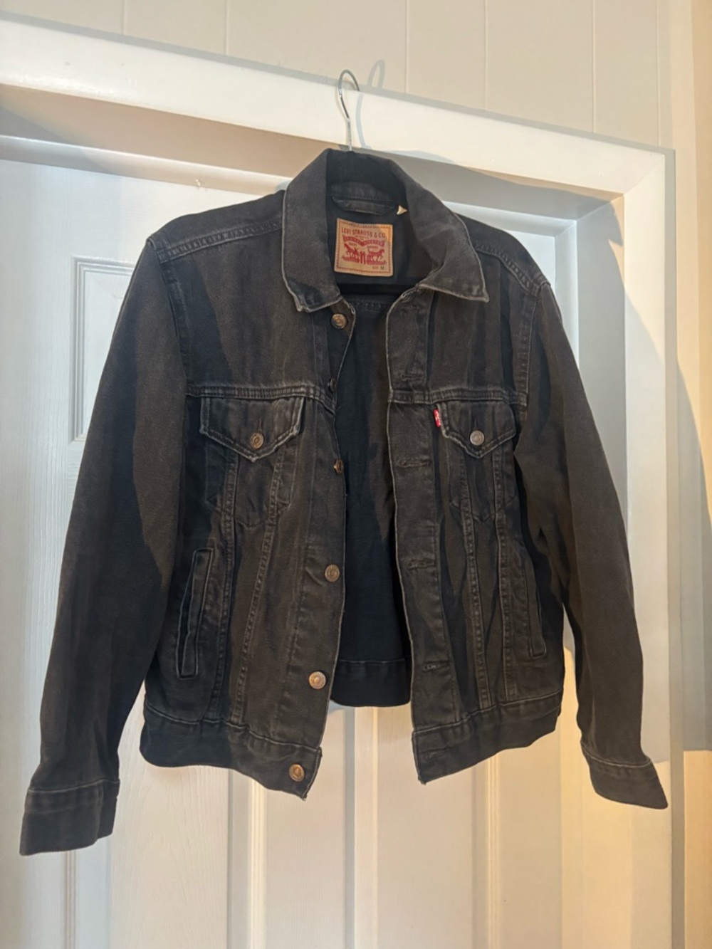 Levi's Black Washed Denim Jacket